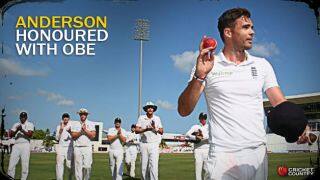 James Anderson honoured with OBE for becoming England's leading wicket-taker in Tests